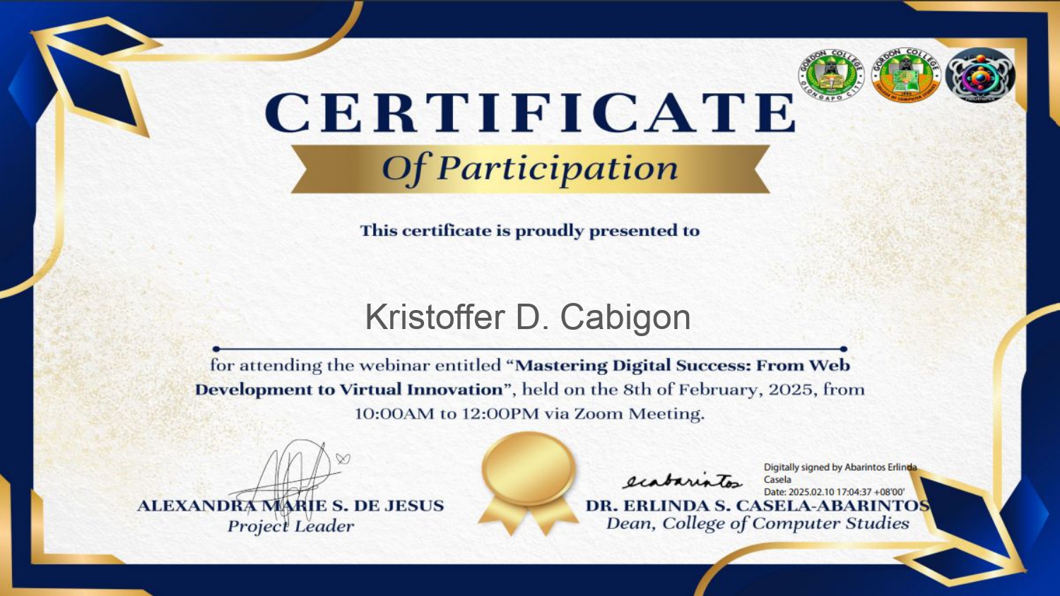 Web Development Certificate